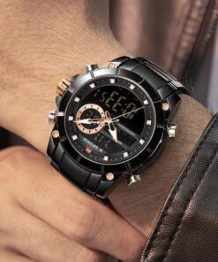 Alternative view of Naviforce Digital Analogue 30M water resistant fashion wrist watch