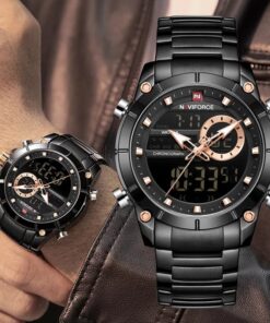 Naviforce Digital Analogue 30M water resistant fashion wrist watch