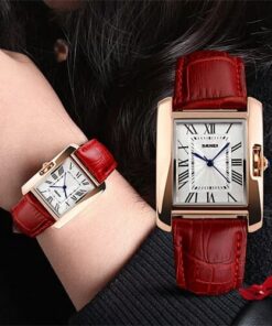 SKMEI Ladies Top Luxury Leather Fashion Wrist Watch