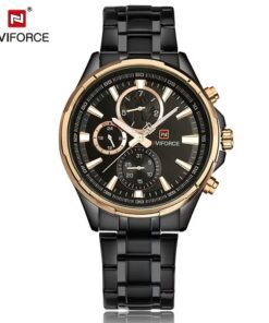Alternative view of Premium Naviforce NF9089 Chronograph Mens Watch With Both Metalic and Leather Straps