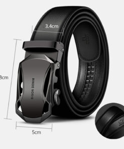 Alternative view of GENUINE LEATHER AUTOMATIC BISON DENIM BELT N71287