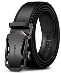 GENUINE LEATHER AUTOMATIC BISON DENIM BELT N71287