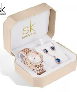 Shengke Luxury Quartz Women’s Watch Set