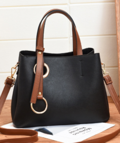 Classic Lychee Ladies Vintage Casual Tote PU Handbag