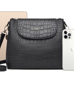 Alternative view of Taihong Classic Alligator Design Premium Sling Bag