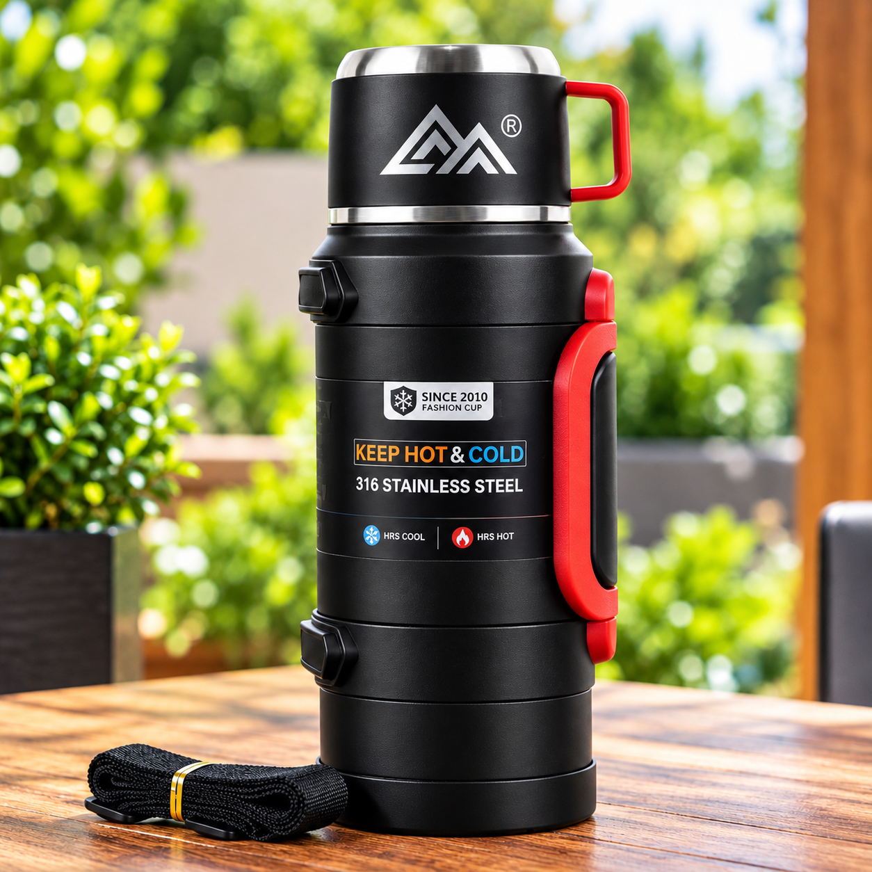 NRMEI Stainless Steel Insulated Outdoor Travel Thermos - Image 7