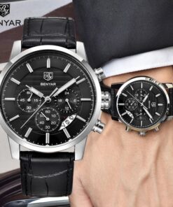 Alternative view of BENYAR Mens Casual Luxury Leather Strap Wristwatch