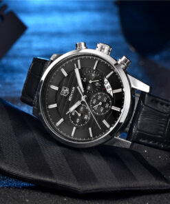 BENYAR Mens Casual Luxury Leather Strap Wristwatch