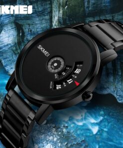 Alternative view of Minimalistic Skmei 1260 Men’s Quartz Wristwatch-Black