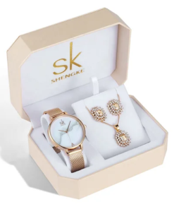 Alternative view of SHENGKE CLASSIC LADIES WATCH NECKLACE AND EARINGS GIFT SET