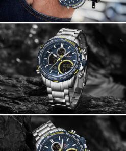 Alternative view of Premium Naviforce NF9182 Chronograph Dual Display Mens Watch