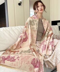 Versatile classy luxury cashmere thickened shawl