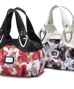 Alternative view of Traveasy 2023 vintange style plain, print and flora pattern handbag