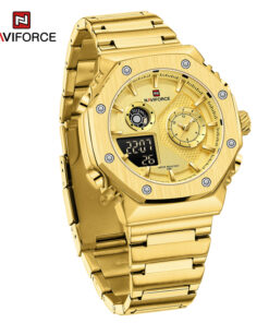 Alternative view of Premium luxury mens N9216 Naviforce digital chronograph watch