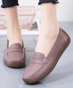 Alternative view of 2024 Women flats cow suede leather comfortable loafer shoes