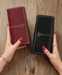 Alternative view of Long retro zipper large capacity multi card holder wallet