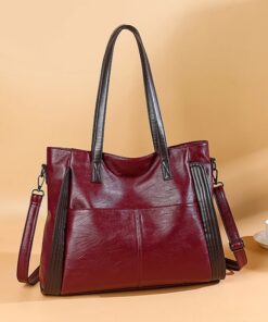 Premium large capacity  pu leather women's luxury handbag