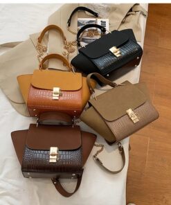 2024 New vintage frosted small retro chain sling bag