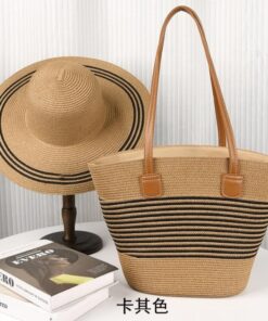 Classy Vintage 2pc summer hat and handbag ladies set