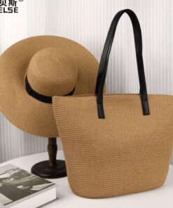 Alternative view of Classy Vintage 2pc summer hat and handbag ladies set