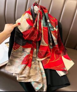 Luxury fashion print 180*90cm silk scarf for women