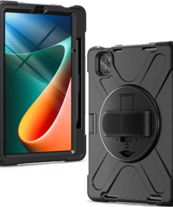 Alternative view of Premium shockproof case for ipad 10.9'11 and samsung Tab A9/ Galaxy Tab S9'S8'S7 With 360 Degrees rotating kickstand and shoulder strap