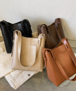 Alternative view of New urban bucket design with adjustable strap ladies handbag