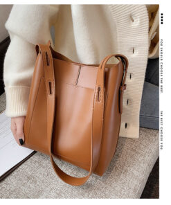 New urban bucket design with adjustable strap ladies handbag