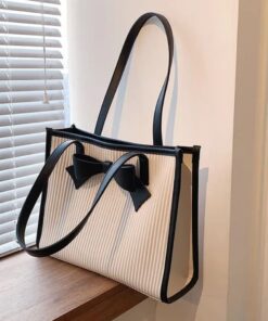 Alternative view of Classy Bow design medium capacity ladies shoulder bag