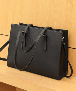 Premium 15.6 inch plain large capacity ladies laptop bag