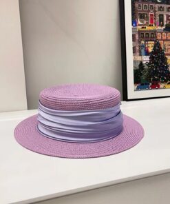 Alternative view of Women's vintage Japanese style simple flat top summer beach hat