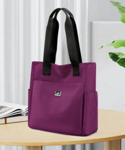 Women's large capacity lightweight waterproof Tweed tote bag