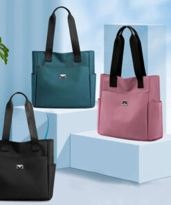 Alternative view of Women's large capacity lightweight waterproof Tweed tote bag