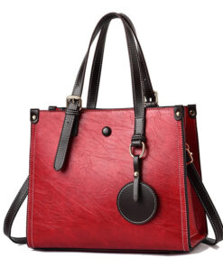 Premium medium size ladies pu leather handbag