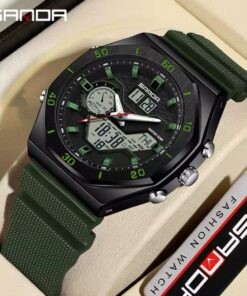 SANDA 6209 TPU Strap Men's Waterproof Outdoor Sports Watch
