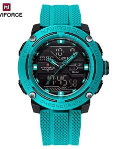NAVIFORCE NF7114 Dual Display Rubber Strap casual men's Watch