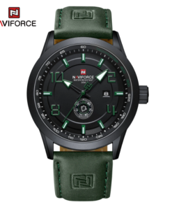 Premium Naviforce 9229 men's casual classic leather strap watch
