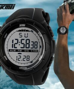 SKMEI 1025 LED Light Display Casual Military style Men's 5ATM Water resistant watch