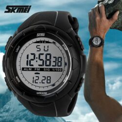 SKMEI 1025 LED Light Display Casual Military style Men's 5ATM Water resistant watch