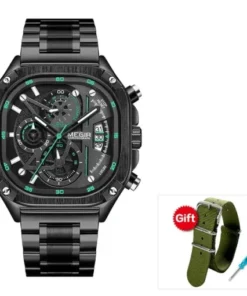Alternative view of Megir 2217 Mens Premium Chronograph double strap Quartz Sports Watch