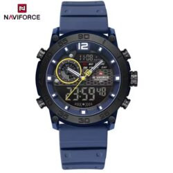 Casual Naviforce men's Lightweight dual time display sports wristwatch
