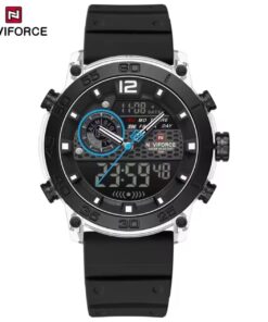Alternative view of Casual Naviforce men's Lightweight dual time display sports wristwatch