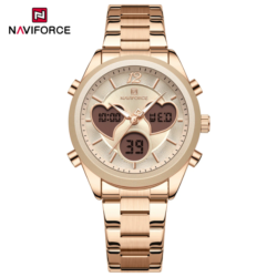 Classy Premium Ladies Naviforce NF5045 Dual Display Watch