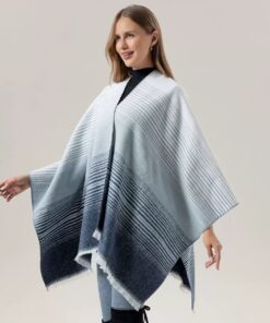 New Women's oversized Woven Cloak Coat Poncho Shawl