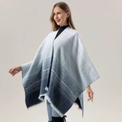 New Women's oversized Woven Cloak Coat Poncho Shawl