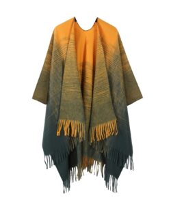 Alternative view of New Women's oversized Woven Cloak Coat Poncho Shawl