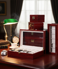 Classy Premium luxury 12pc Wooden Watch organizer