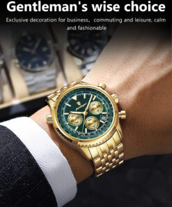 Alternative view of Classy POEDAGAR 960 Luxury Chronograph Stainless Steel Men's Watch