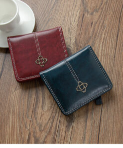 Classy small size retro zipper ladies wallet / card holder