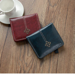 Classy small size retro zipper ladies wallet / card holder